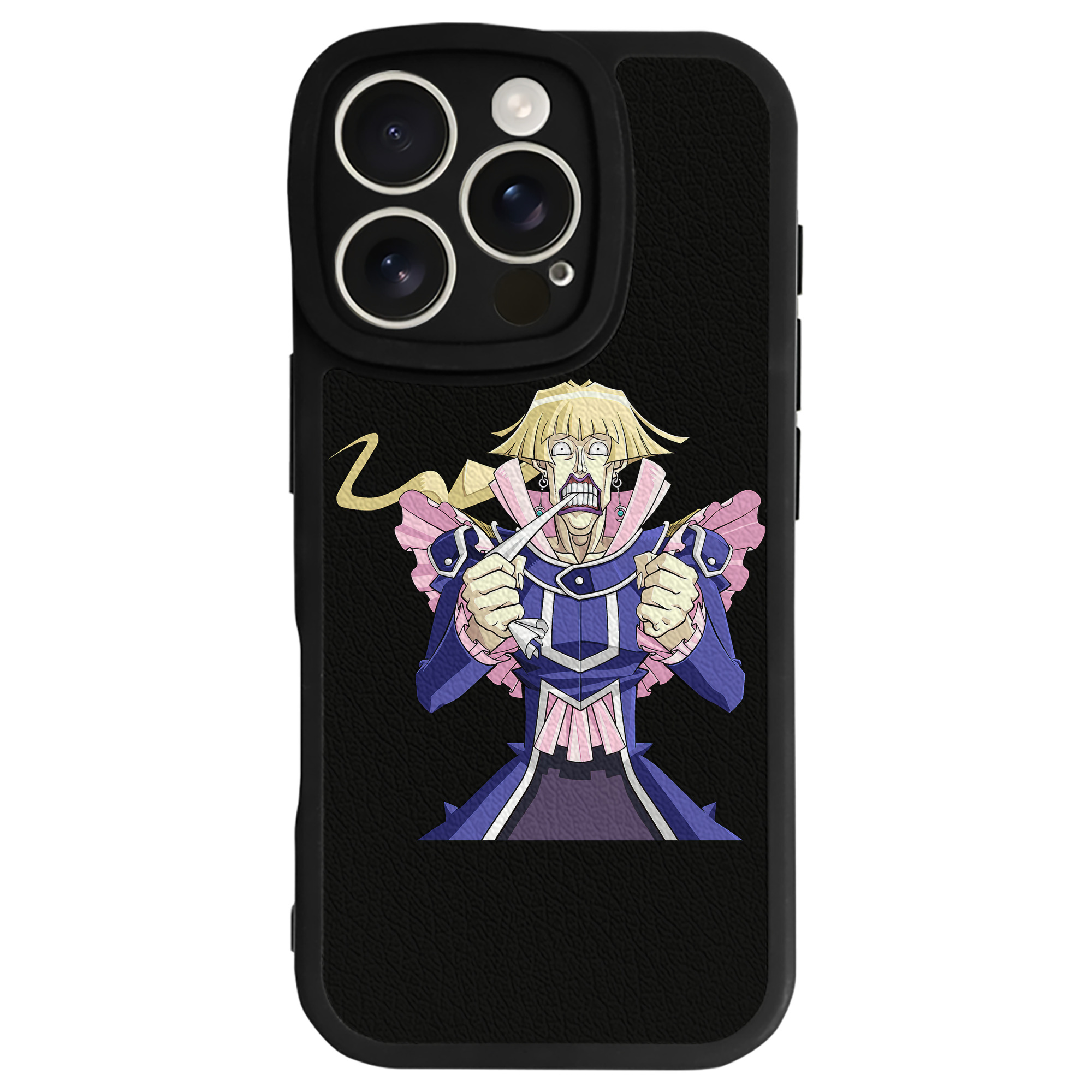（画像用） 遊☆戯☆王 Yu-Gi-Oh! 【iPhone 16シリーズ対応】シリコンスマホケース（レザー調） 材質：シリコン